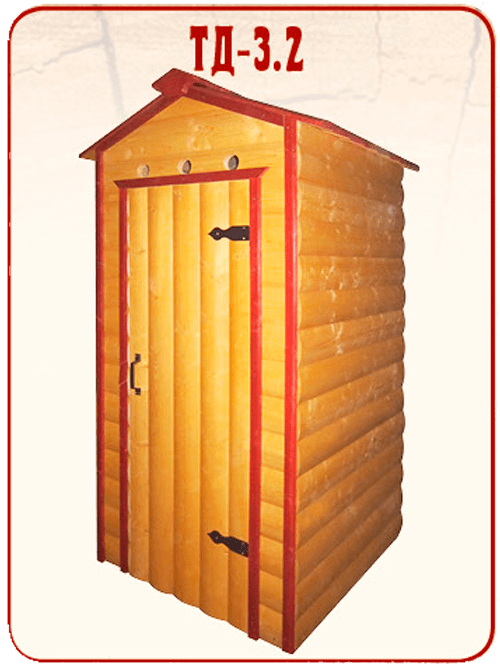 домик для туалета из дерева ДТ 3.2